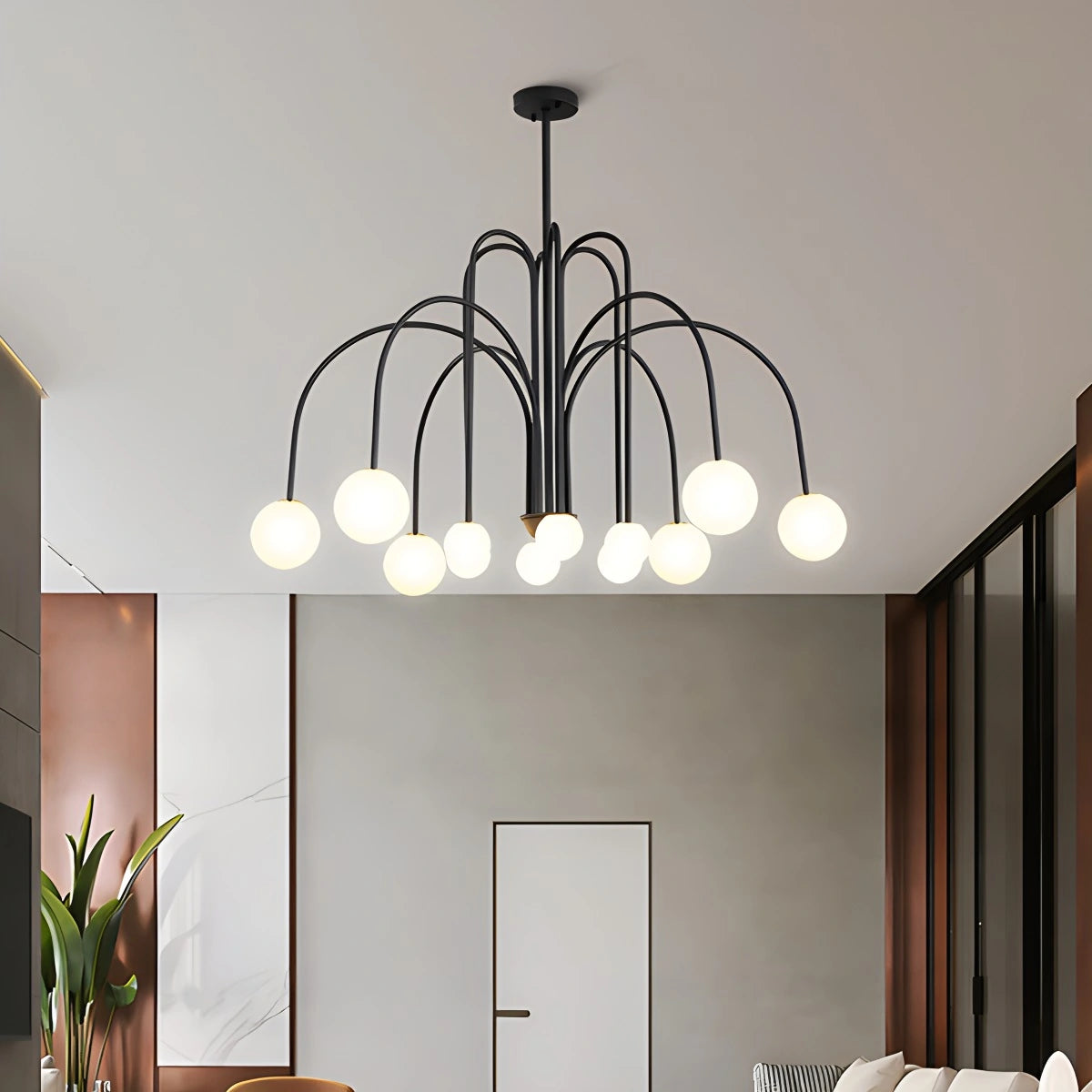 Antizer Avi Double Layer Glass Chandelier