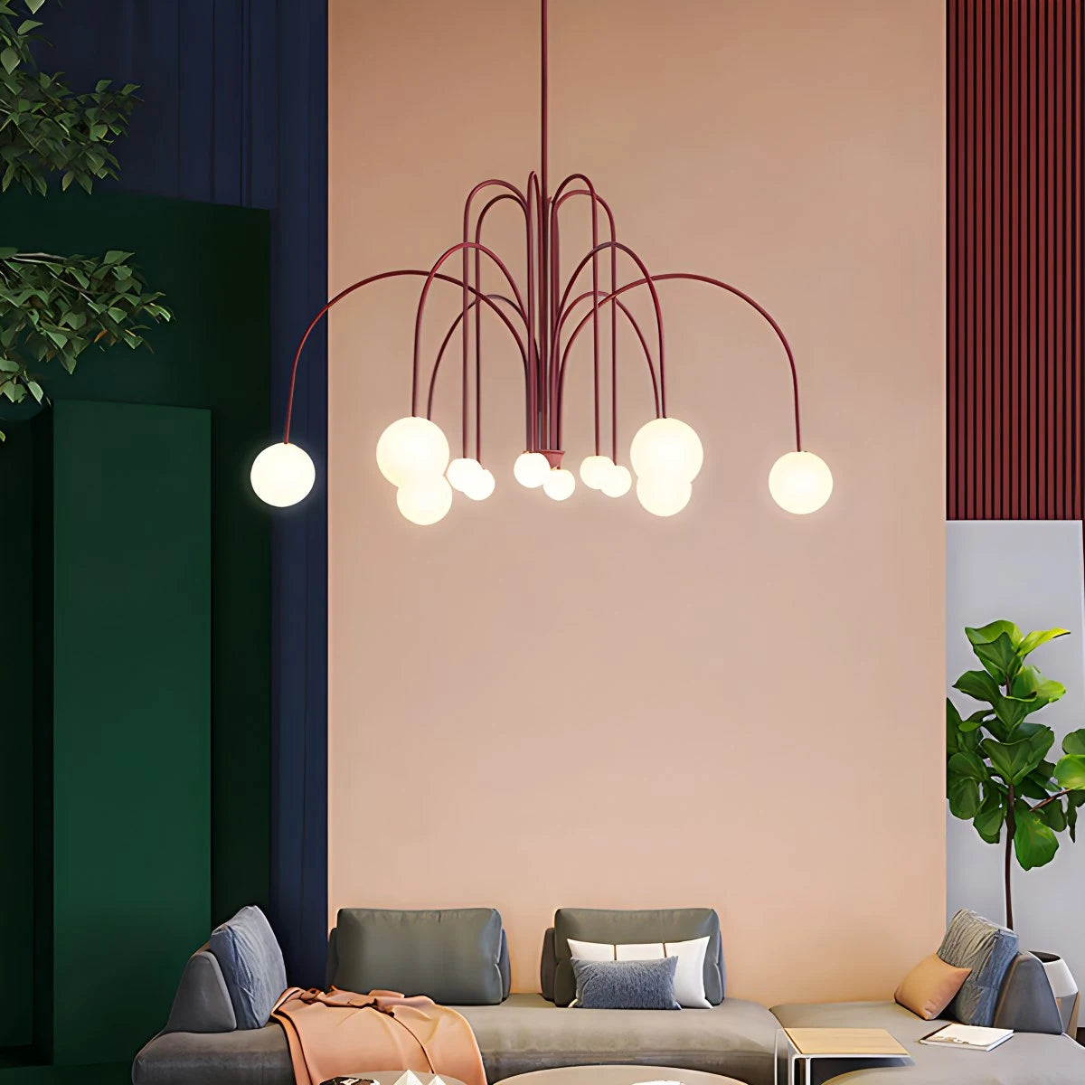 Antizer Avi Double Layer Glass Chandelier