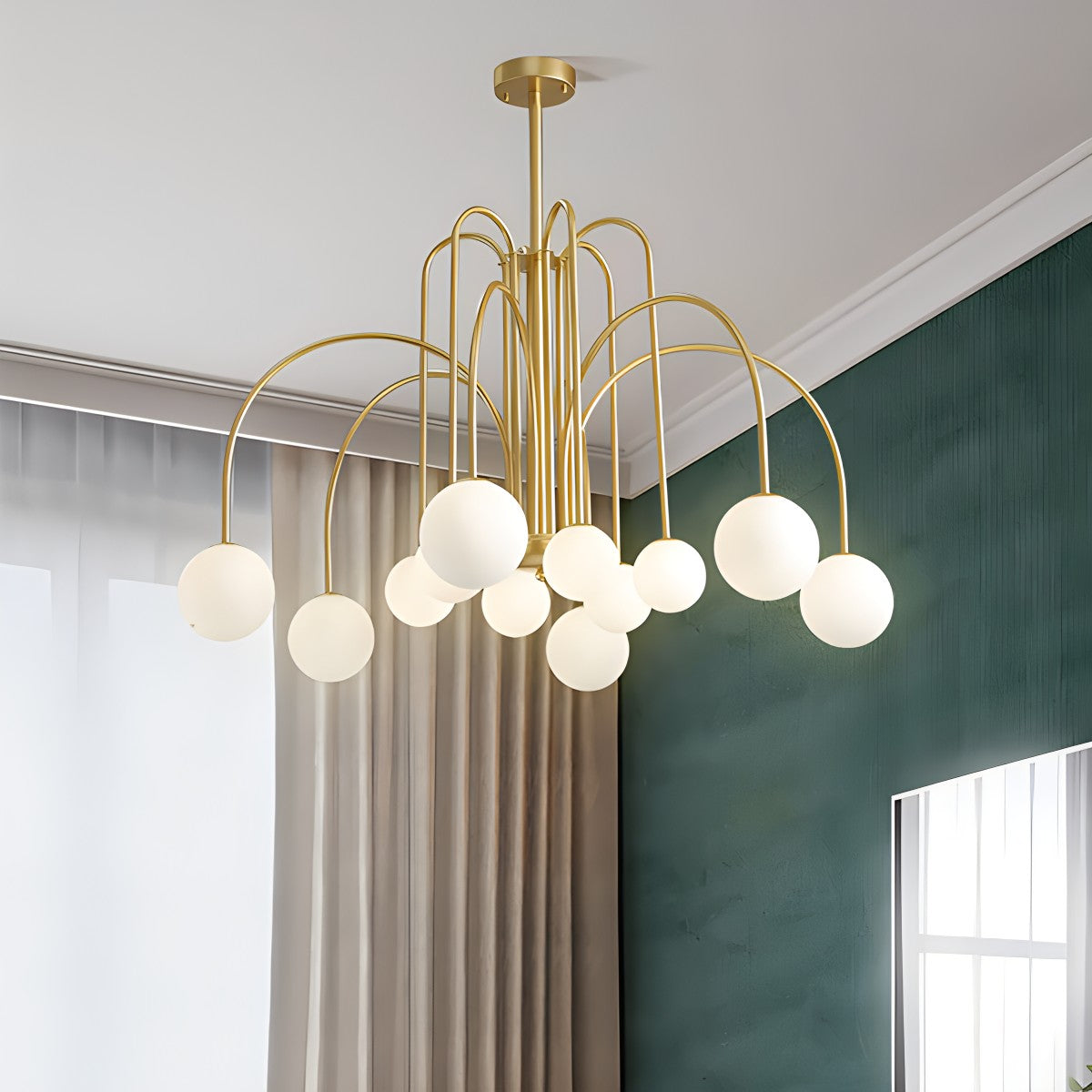 Avi Double Layer Glass Chandelier