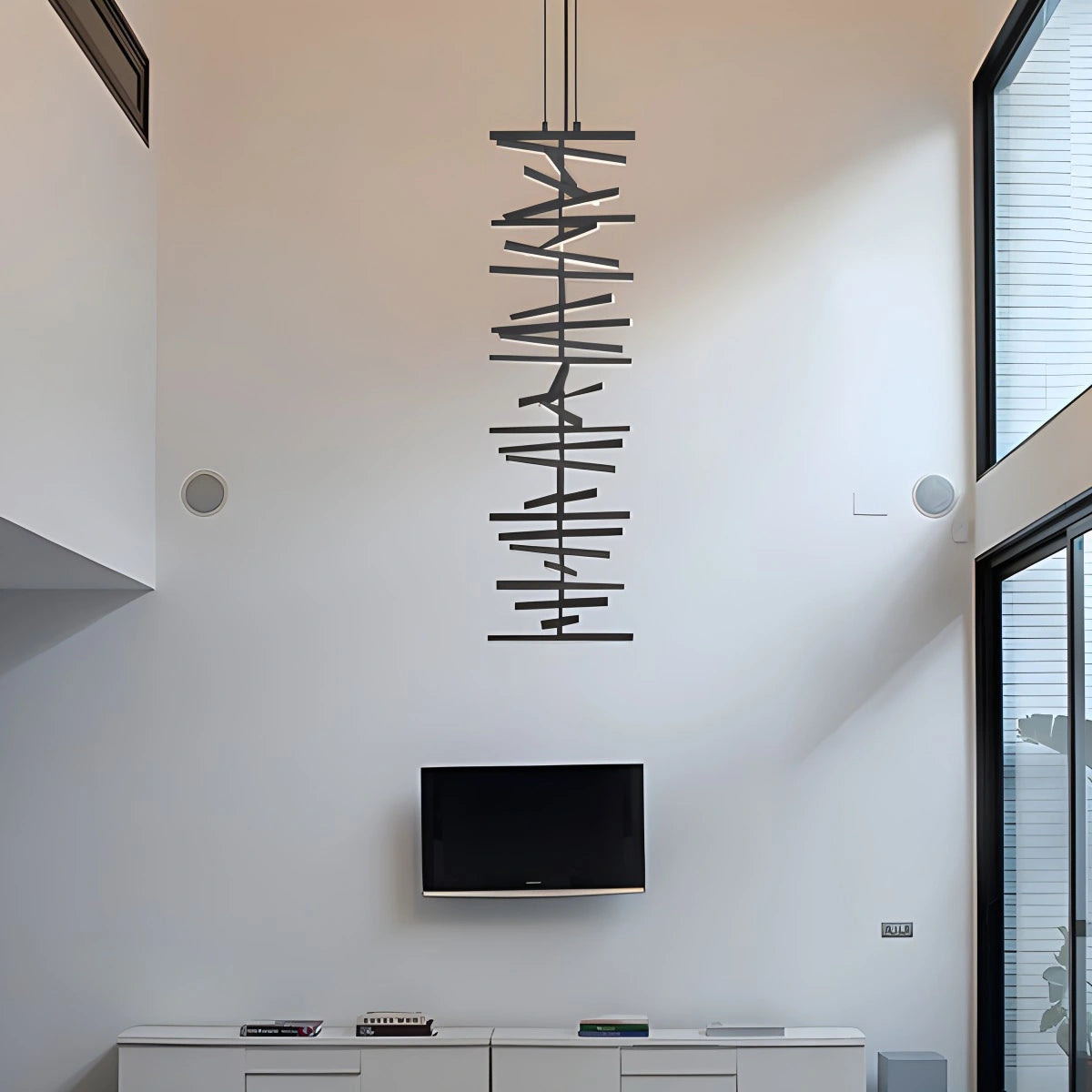 Antizer Linear Fish Bone Modeling Chandelier