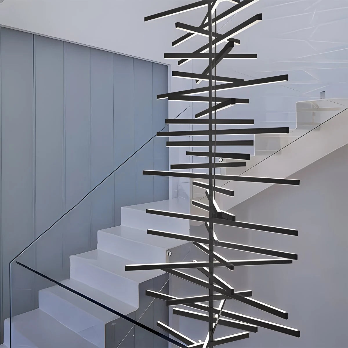 Antizer Linear Fish Bone Modeling Chandelier