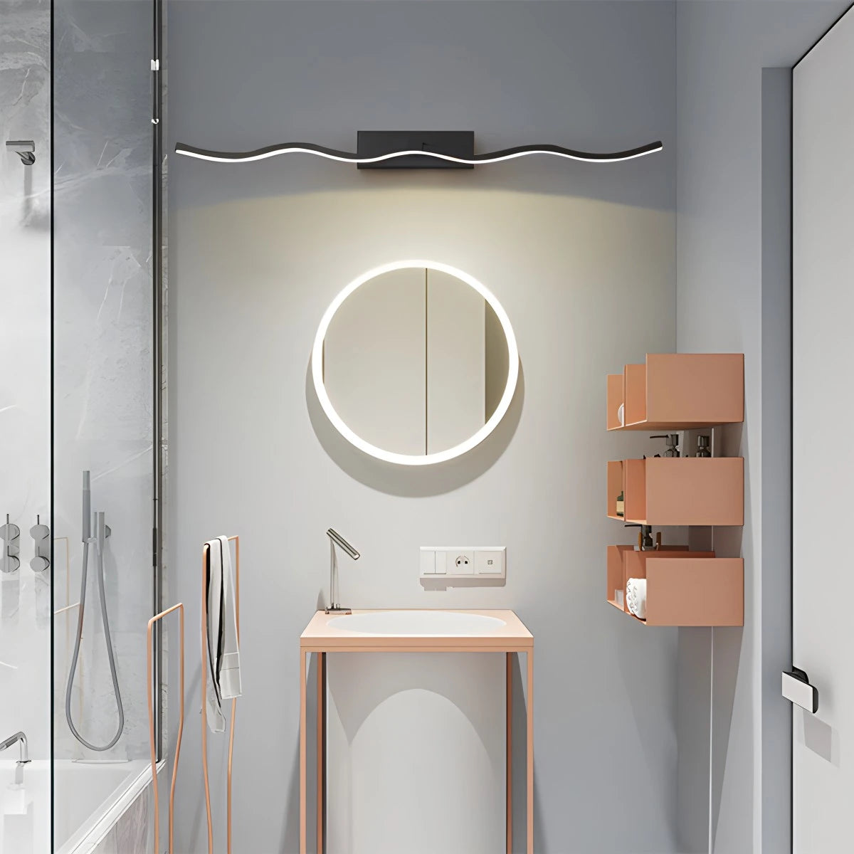 Antizer Linear Vanity Bathroom Wall Sconce For Mirror