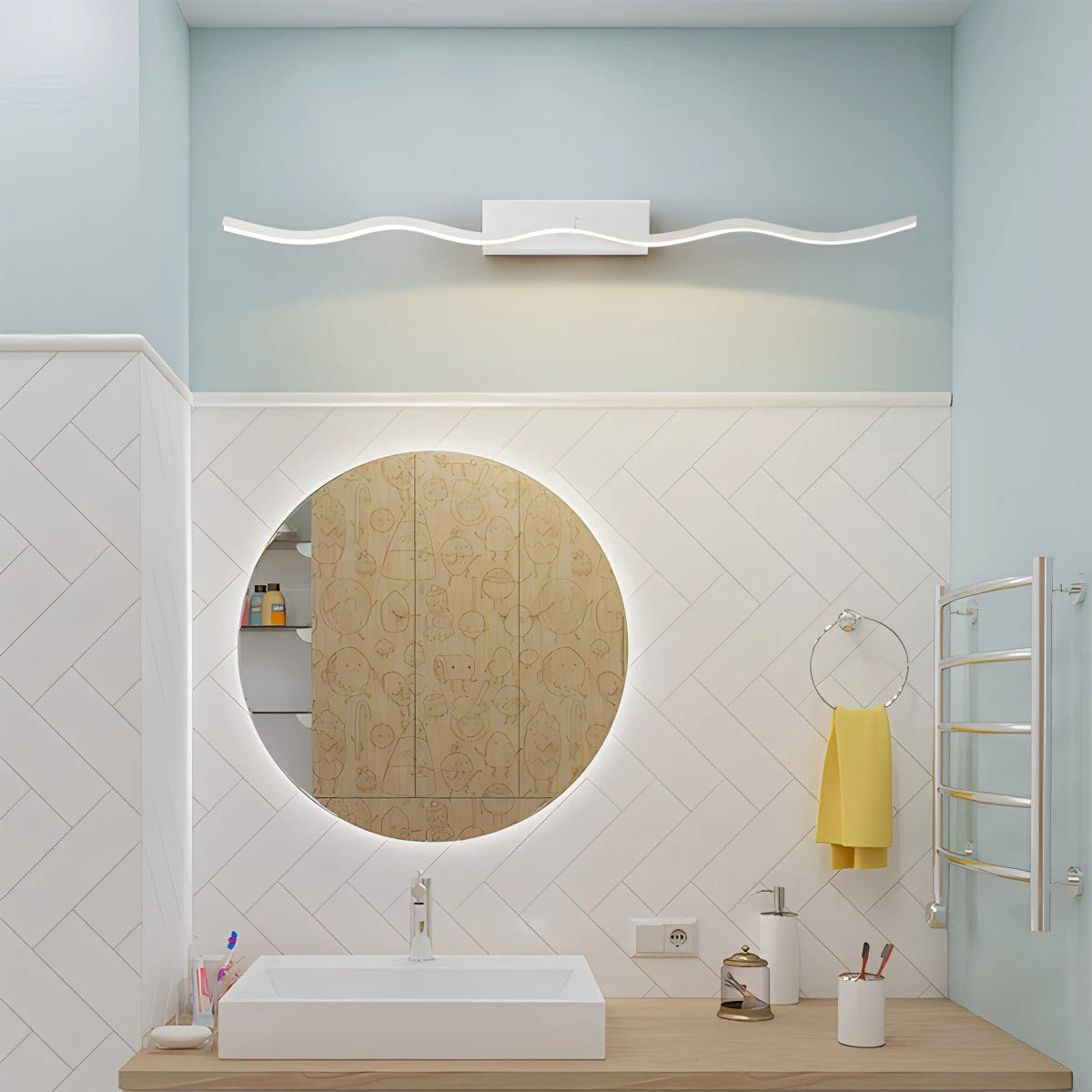 Antizer Linear Vanity Bathroom Wall Sconce For Mirror
