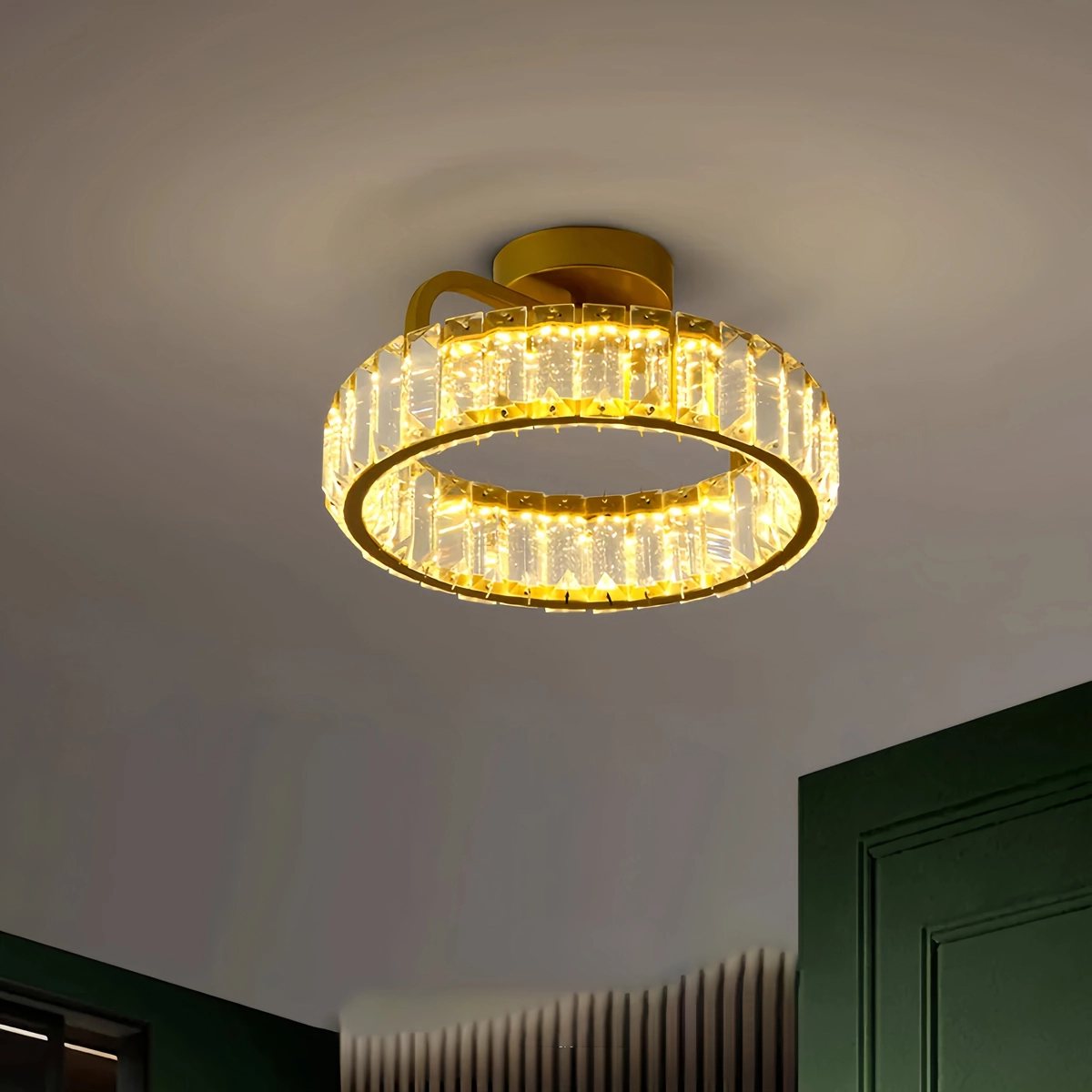 Antizer Loft Crystal Ceiling Lamp for Living Room