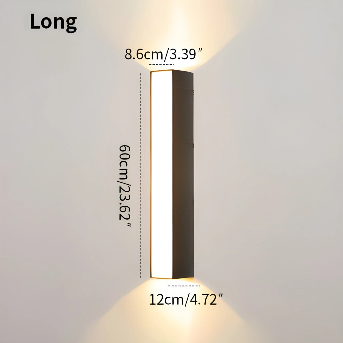 Antizer Outdoor Waterproof LED Strip Aluminum Wall Sconce