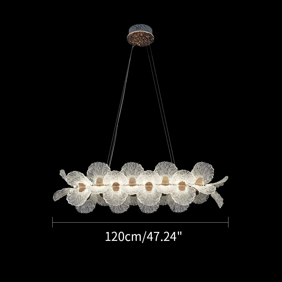 Antizer French Style Light Luxury Flower Chandelier