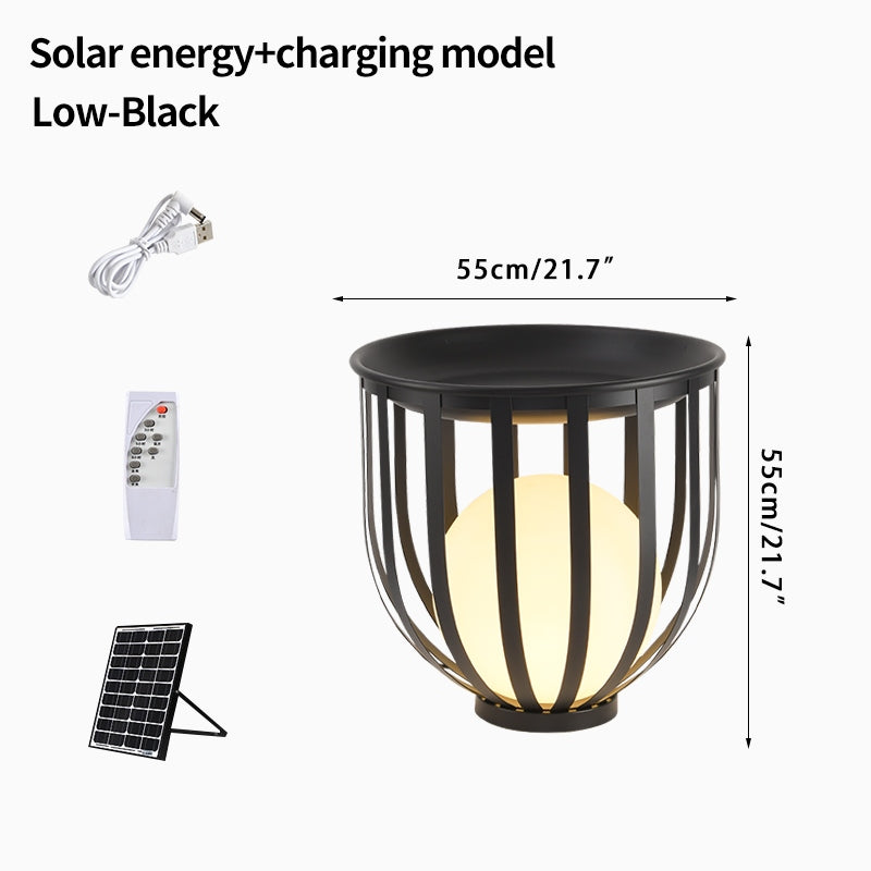 Antizer Solar Flower Stand Outdoor Floor Lamp