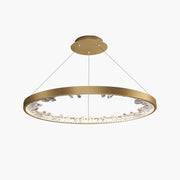 Antizer Luxury Circle Crystal Chandelier for Living Room