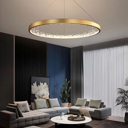 Antizer Luxury Circle Crystal Chandelier