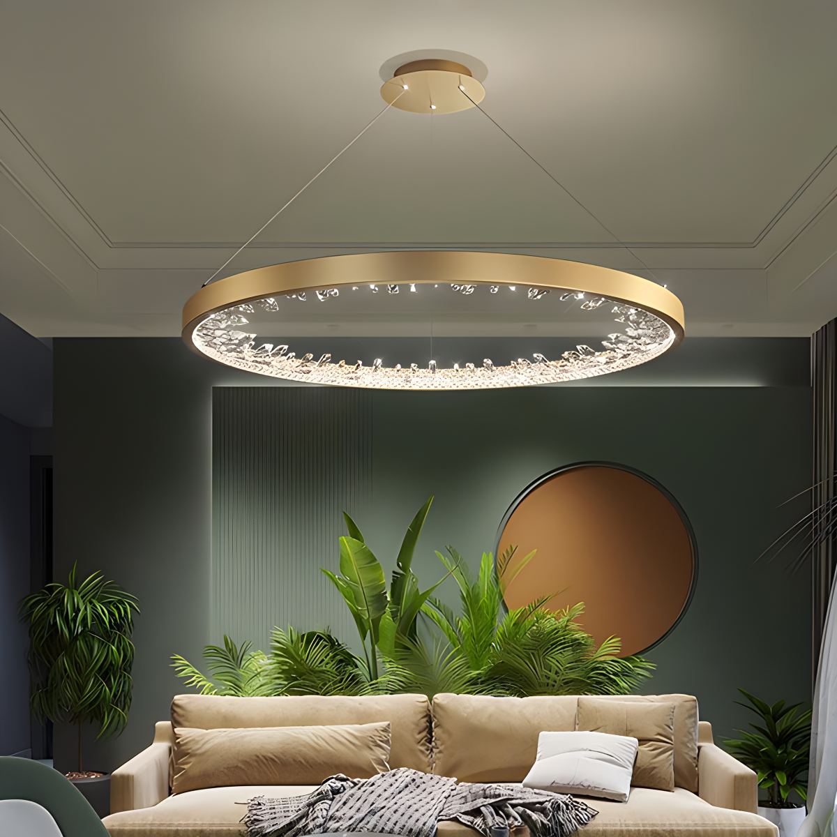 Luxury Circle Crystal Chandelier