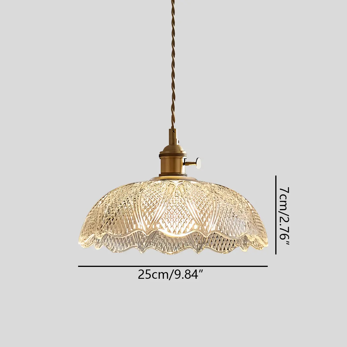 Antizer Isabel Glass Pendant Light for Kitchen Island