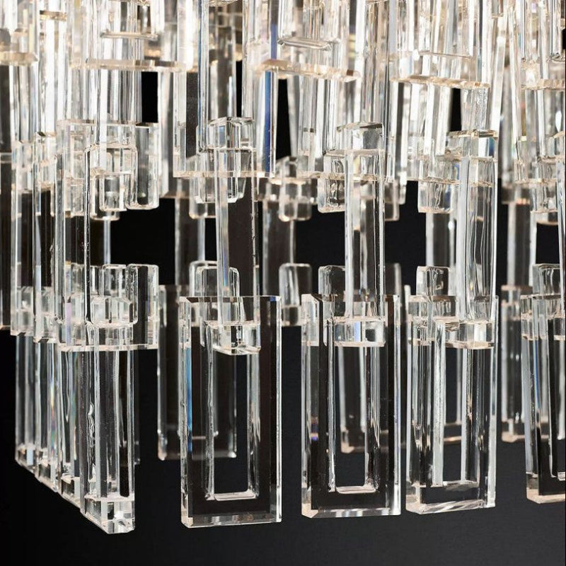 Antizer Marigan K9 Crystal Rectangular Chandelier