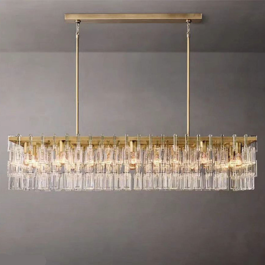 Antizer Marigan K9 Crystal Rectangular Chandelier