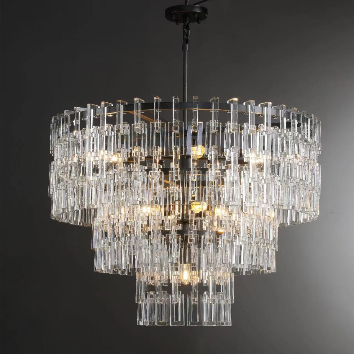 Antizer Marigan Tier K9 Crystal Round Chandelier