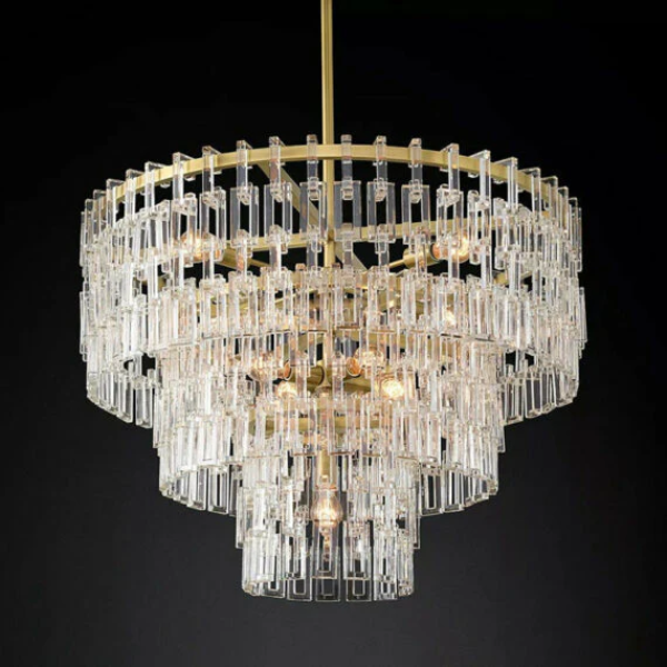 Antizer Marigan Tier K9 Crystal Round Chandelier