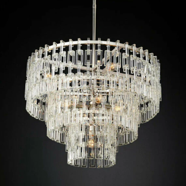 Antizer Marigan Tier K9 Crystal Round Chandelier