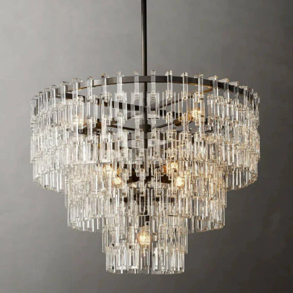 Antizer Marigan Tier K9 Crystal Round Chandelier