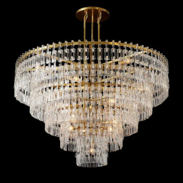 Antizer Marigan Tier K9 Crystal Round Chandelier