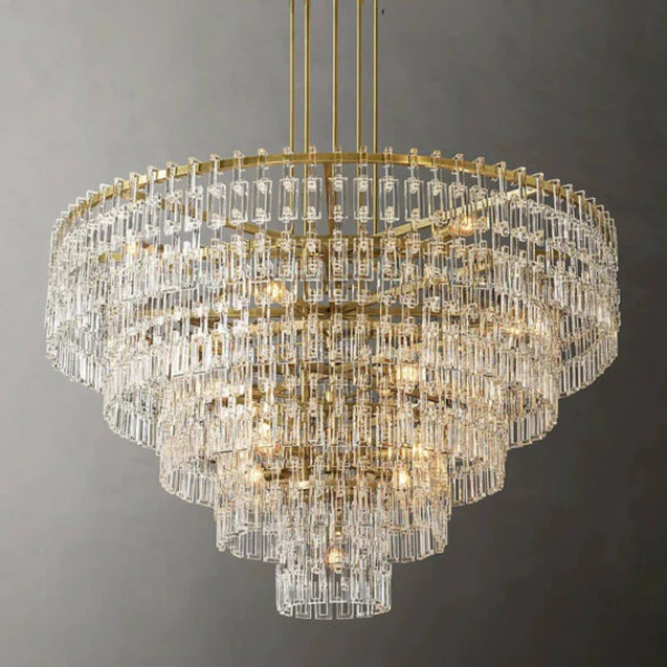 Antizer Marigan Tier K9 Crystal Round Chandelier