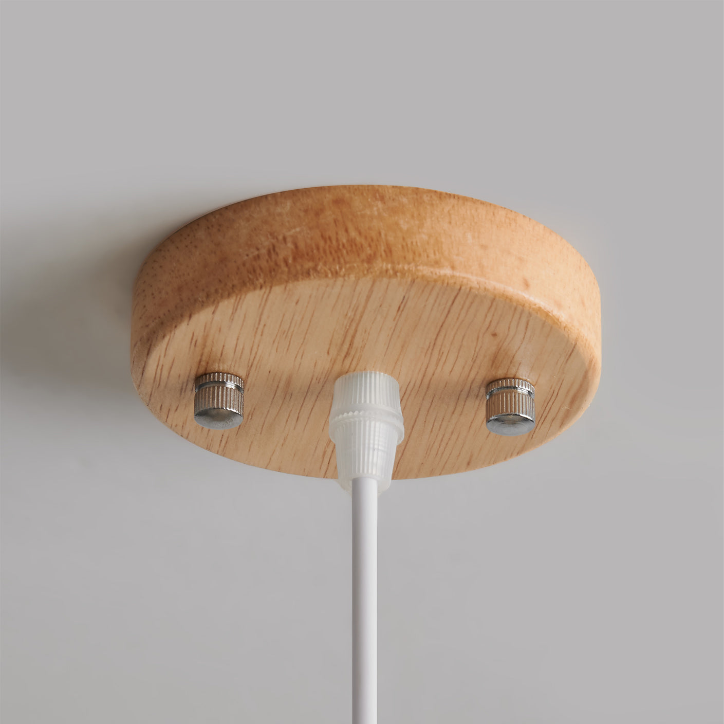 Elegant Mellow Glass Pendant Lamp: Modern Wood Accent Diffused Light Fixture