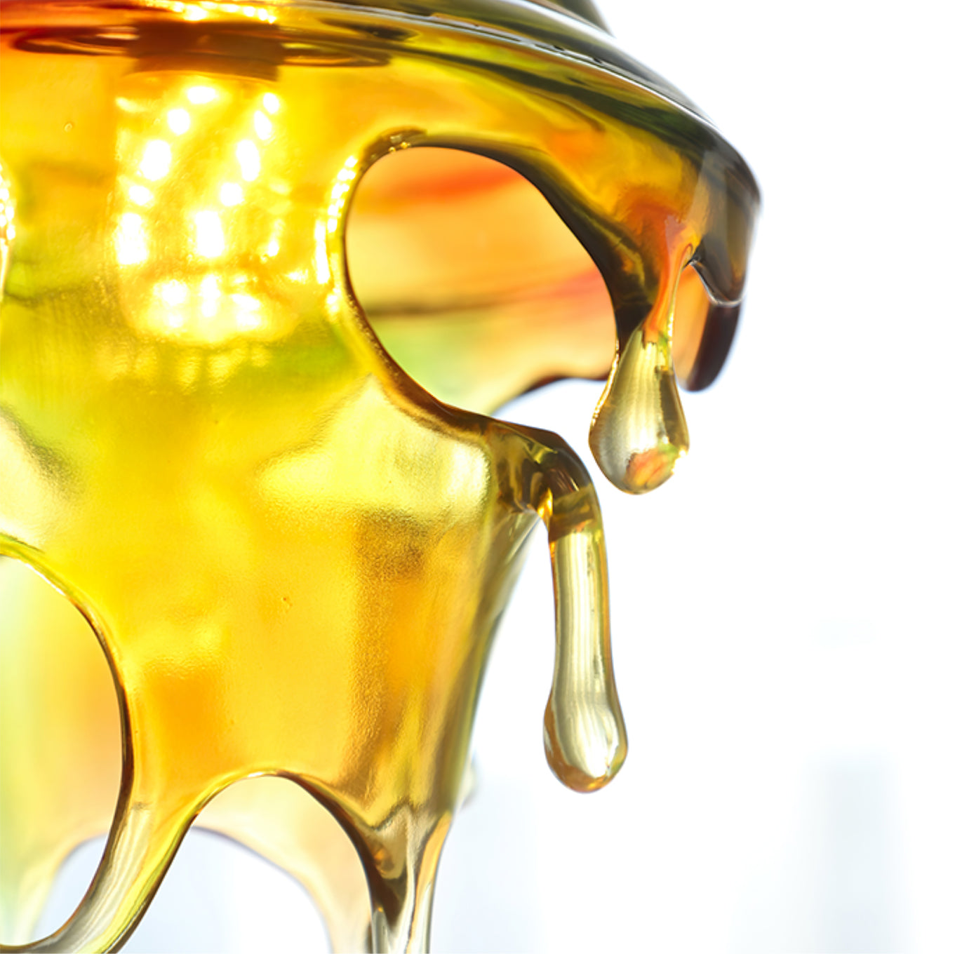 Modern Sculptural Water Droplet Resin Pendant Lamp, Adjustable Height, E14 Bulb Compatible