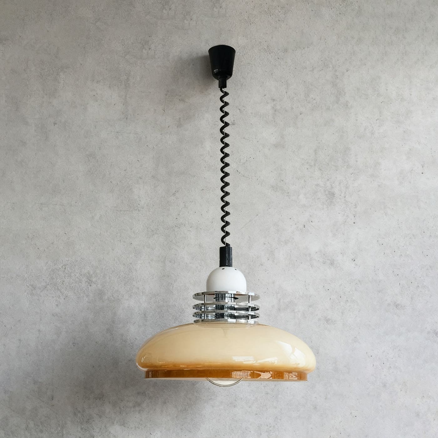 Antizer Nordic Bauhaus Retractable Glass Pendant Light