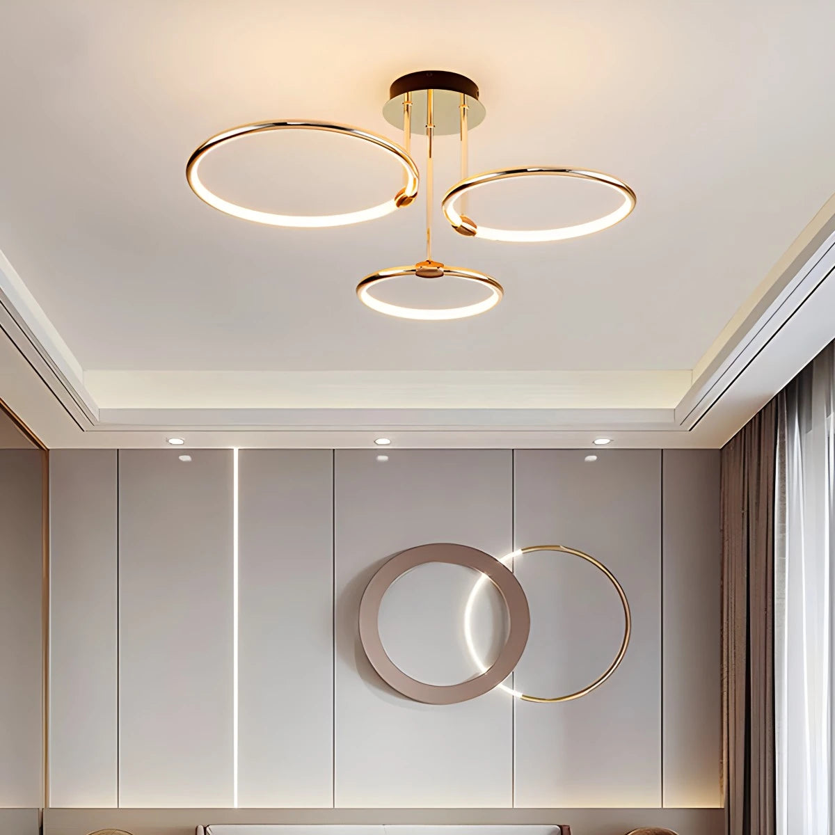 Metal Circular Chandelier