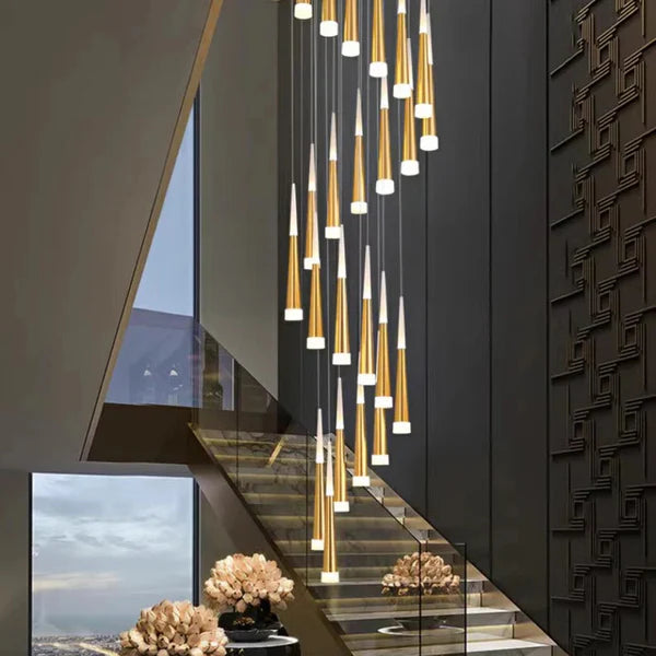Antizer Meteor Shower Chandelier for Staircase