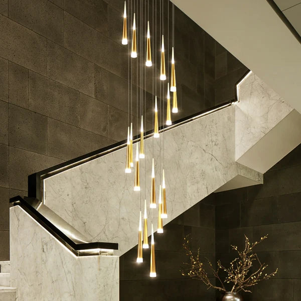 Antizer Meteor Shower Chandelier for Staircase