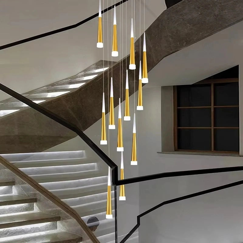 Antizer Meteor Shower Chandelier for Staircase