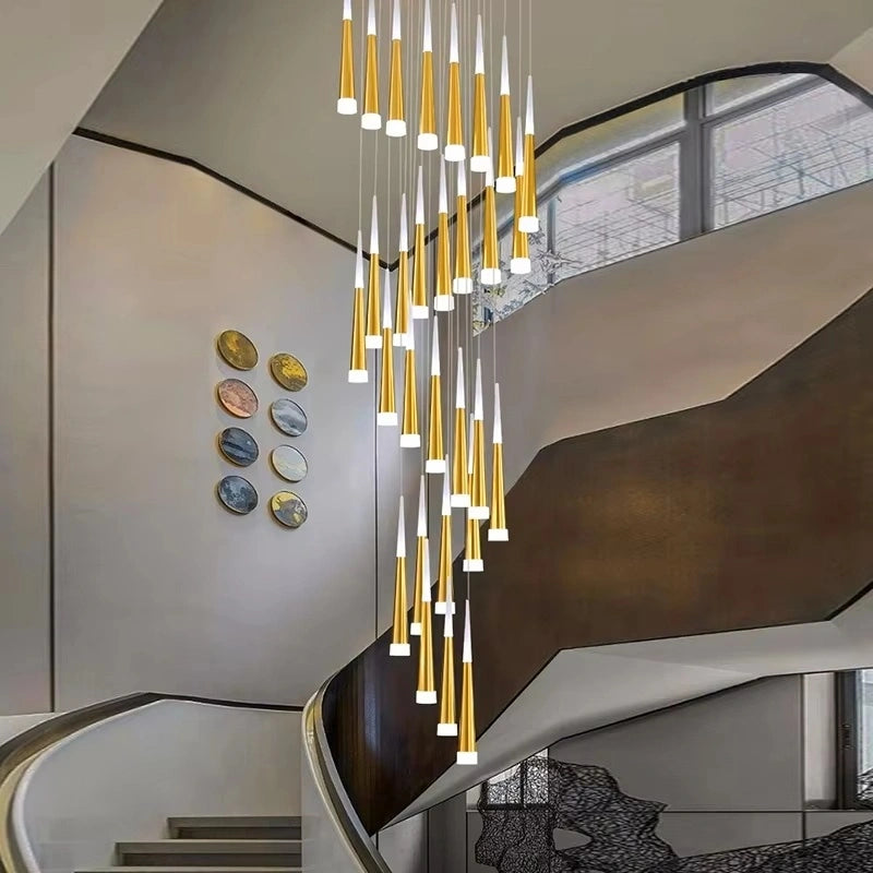 Antizer Meteor Shower Chandelier for Staircase