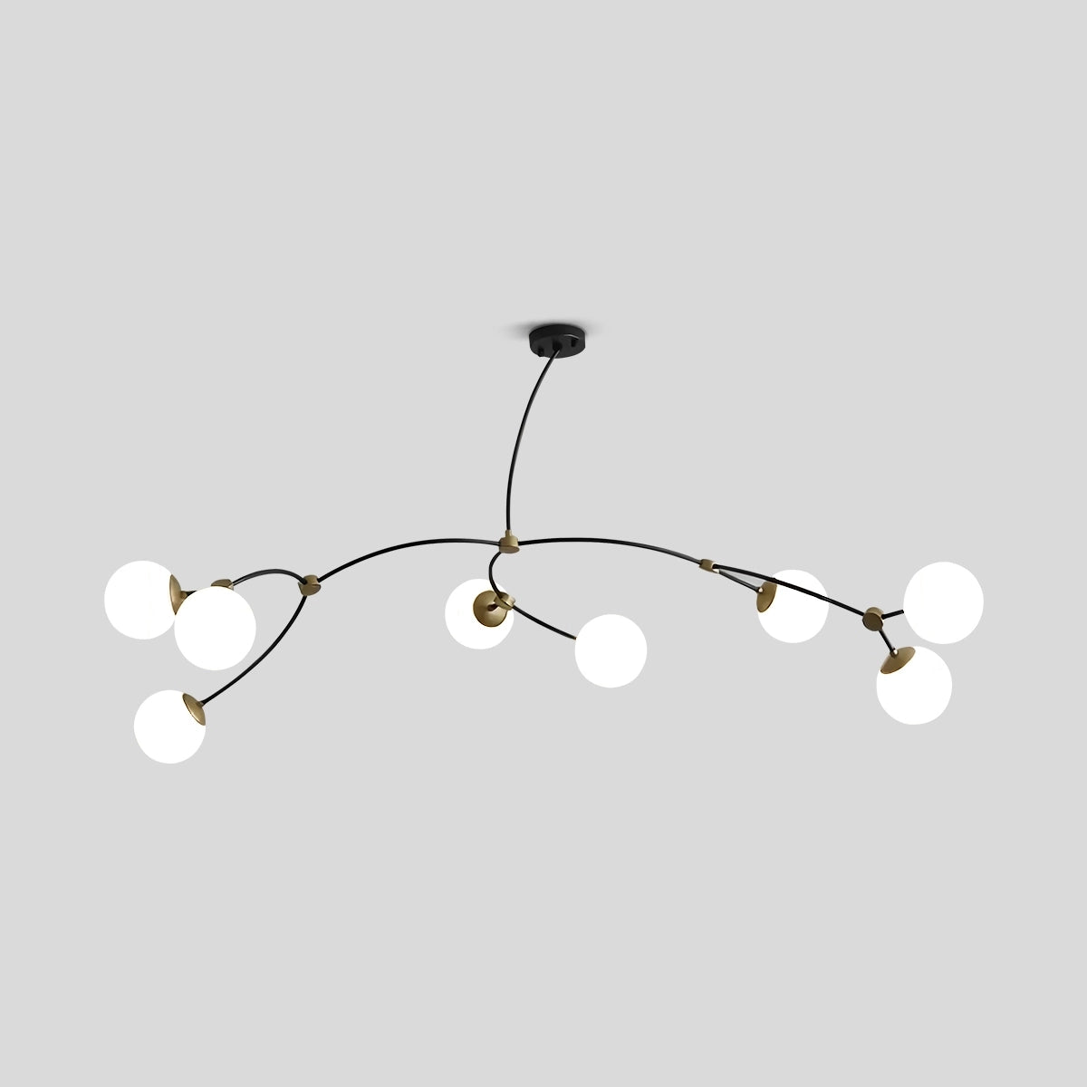 Antizer Minimalist Sputnik Globe Glass Chandelier