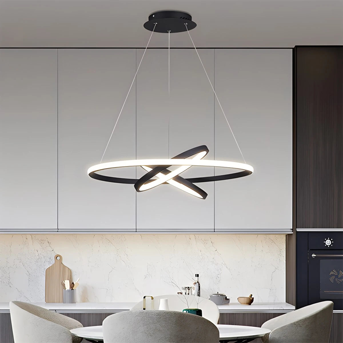 Antizer Minimalist Circular Chandelier