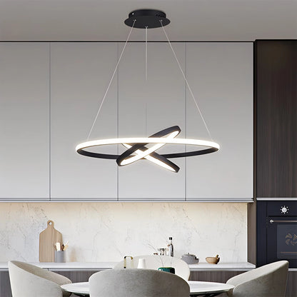 Antizer Minimalist Circular Chandelier Modern Lighting Fixture