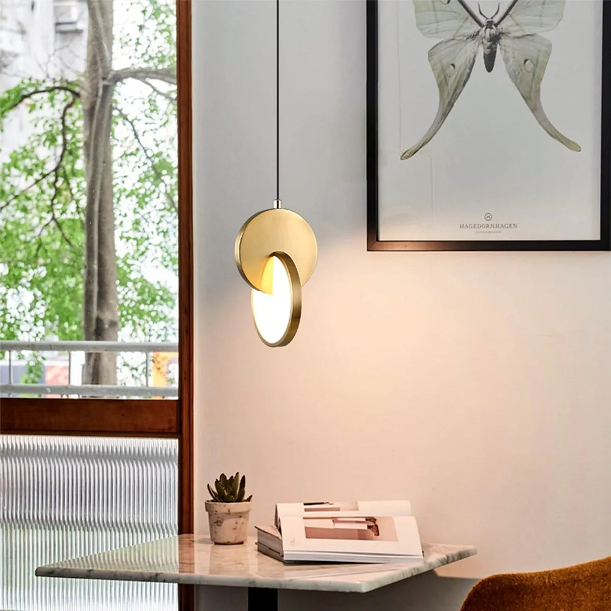 Antizer Minimalist LED Pendant Light for Living Room Kitchen