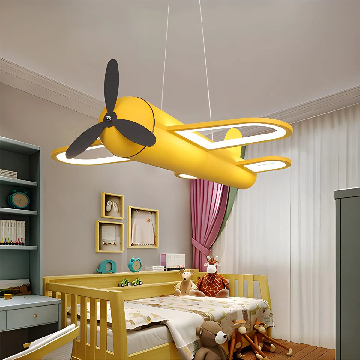 Antizer Kids Room Decorative Airplane Pendant Light