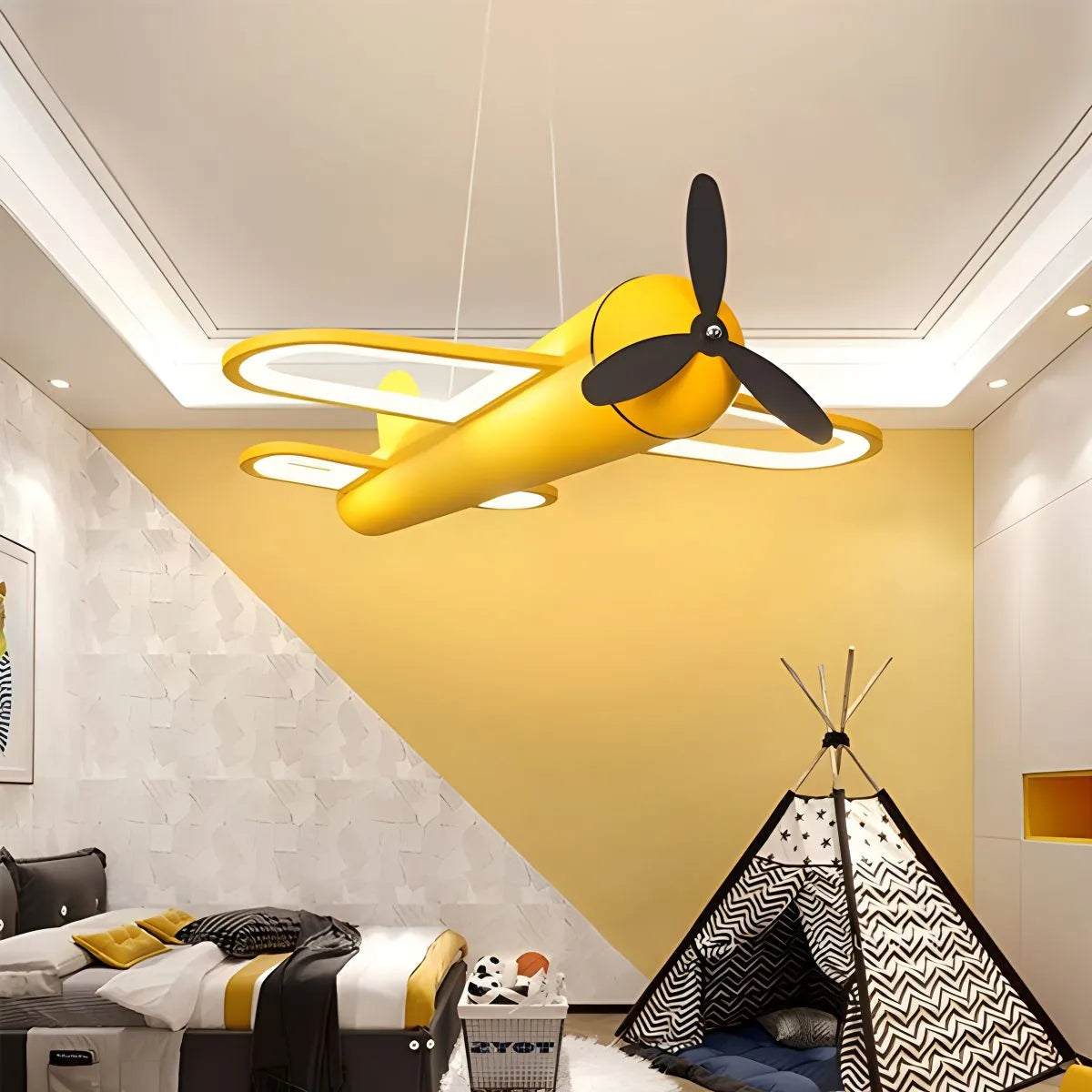 Antizer Kids Room Decorative Airplane Pendant Light