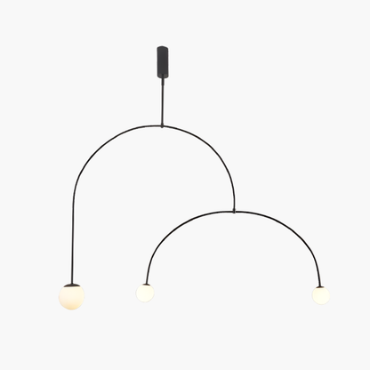 Antizer Minimalist Linear Metal Chandelier