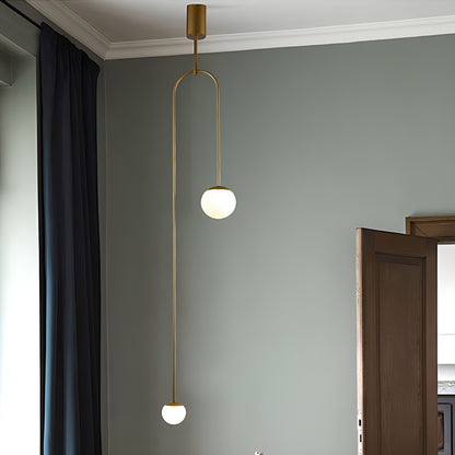 Antizer Minimalist Linear Metal Chandelier