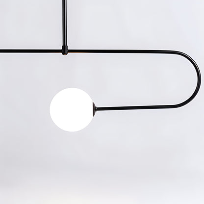 Antizer Minimalist Linear Metal Chandelier