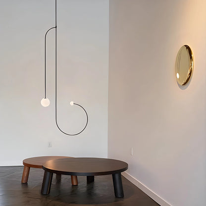 Antizer Minimalist Linear Metal Chandelier