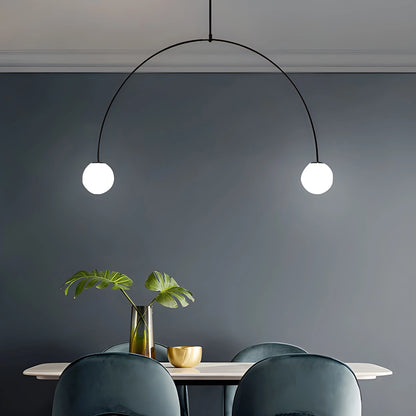 Antizer Minimalist Linear Metal Chandelier