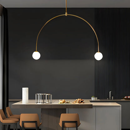 Antizer Minimalist Linear Metal Chandelier