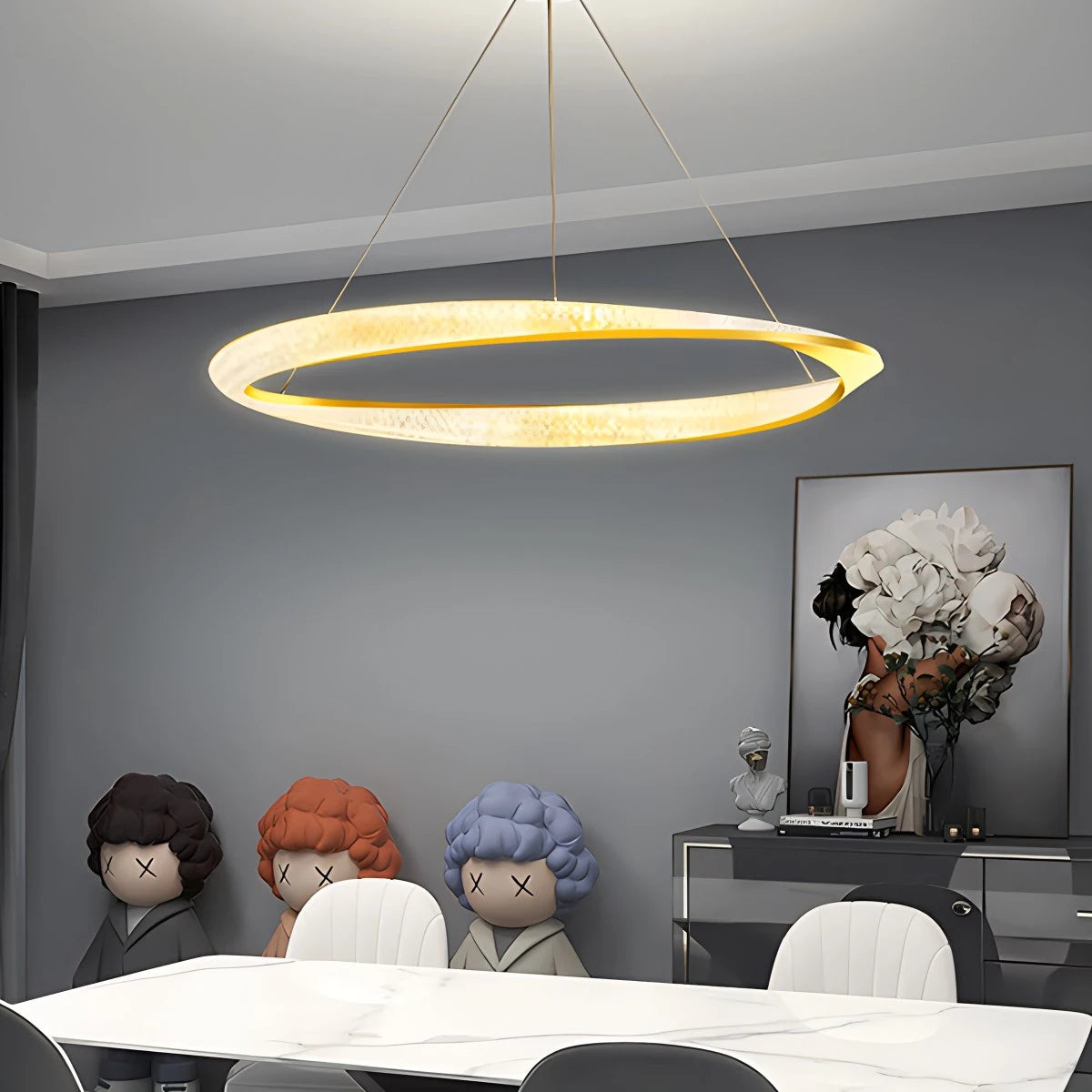 Mobius Circle Chandelier