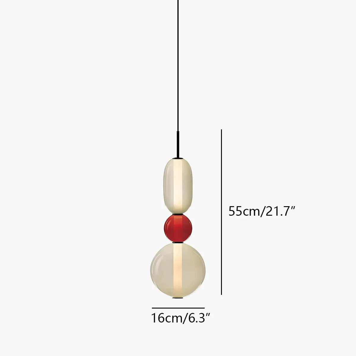 Antizer Candied Glass Pendant Light for Bedroom