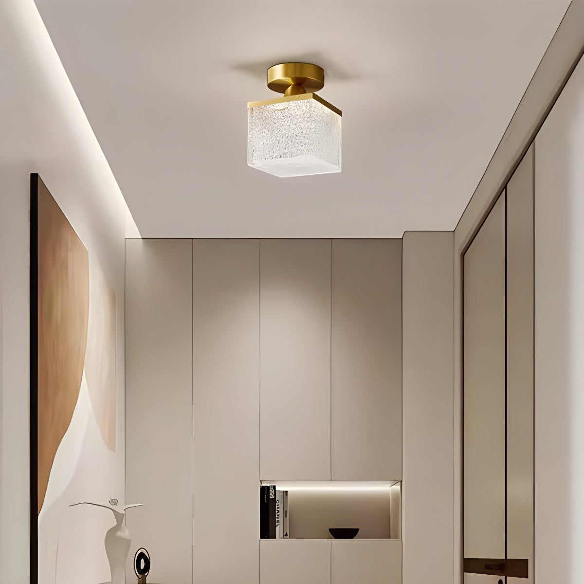 Modern Cup Crystal Ceiling Lamp