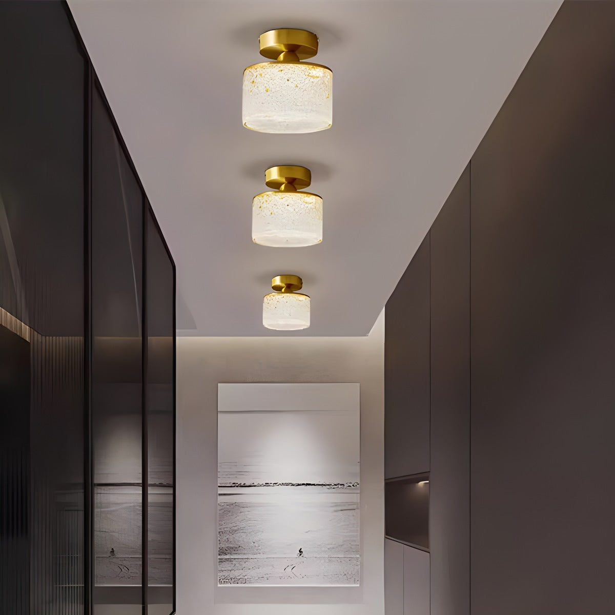 Modern Cup Crystal Ceiling Lamp