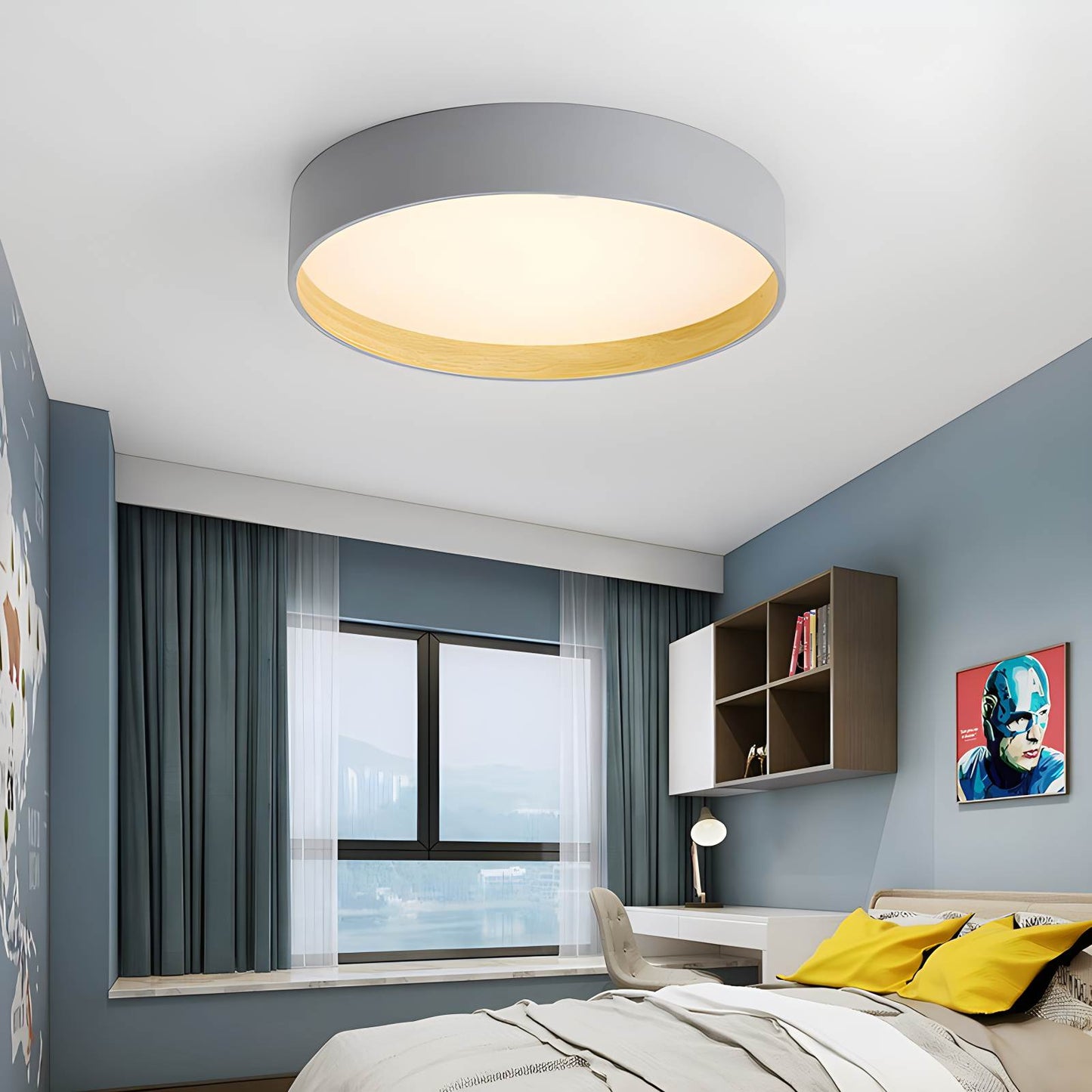 Antizer Quinn Modern Round Ceiling Light