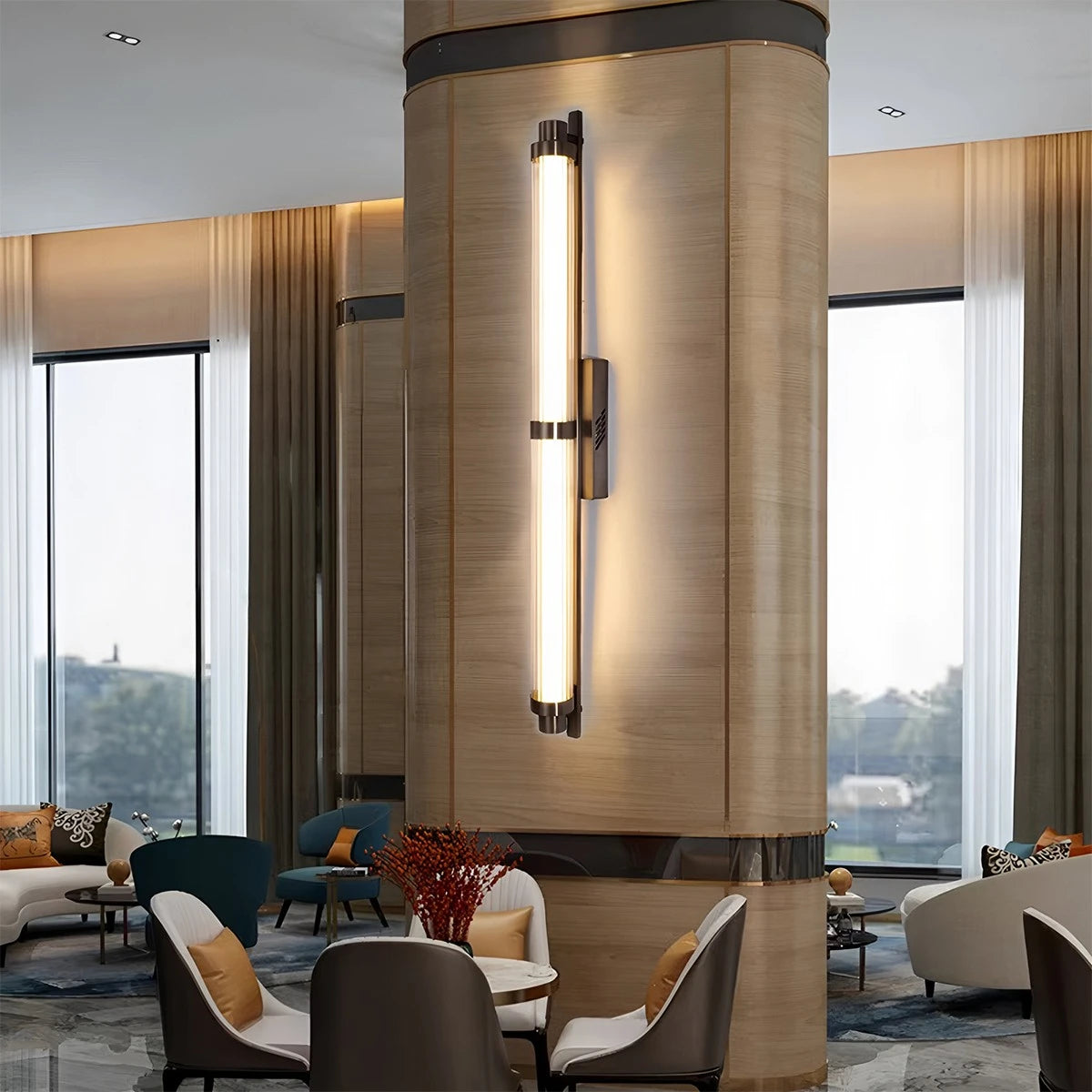 modern glass wall sconce