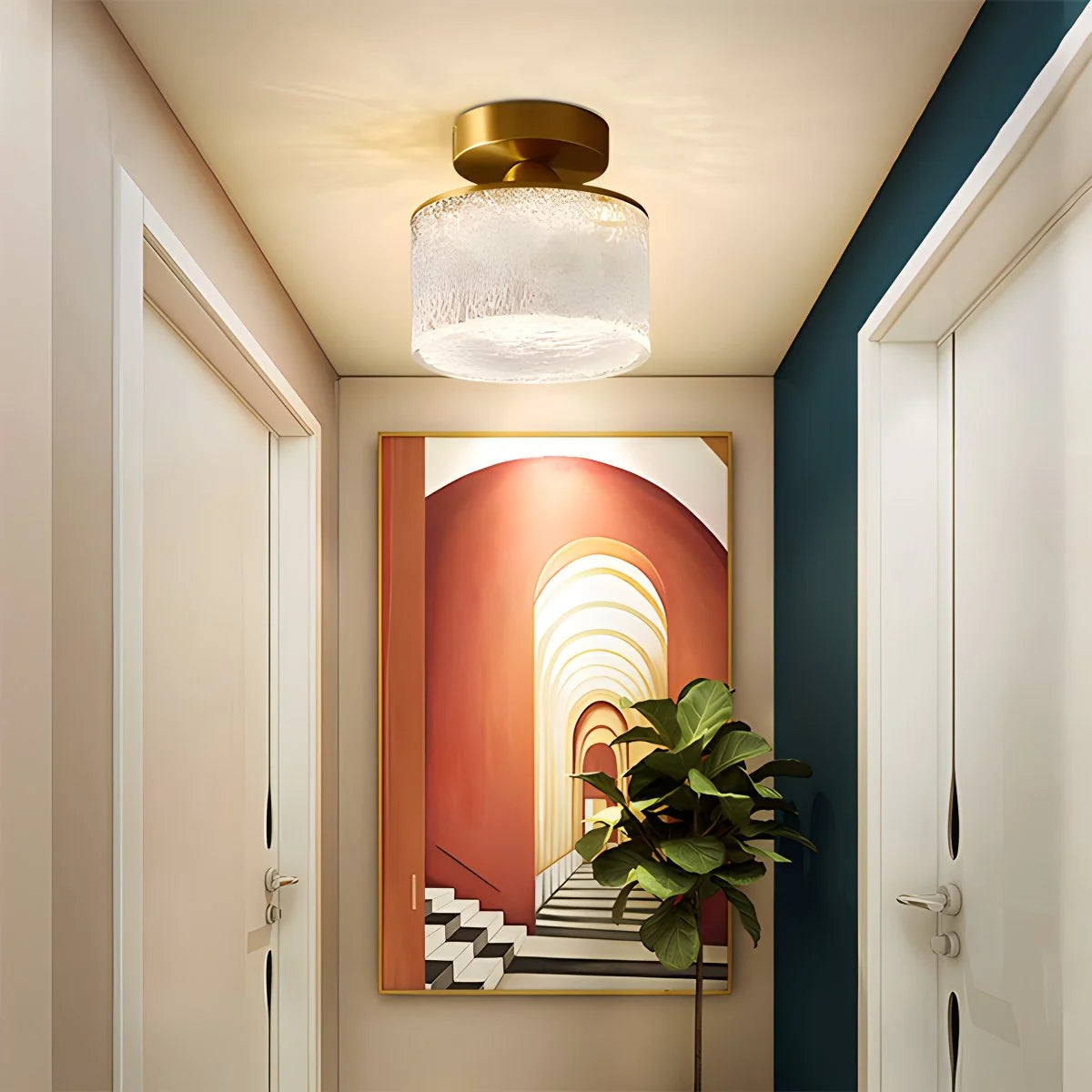 Antizer Modern Cup Crystal Ceiling Lamp